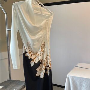 One33 Social Ruched One Shoulder Gown size 6